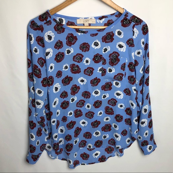LOFT Tops - Loft Floral Blouse Small Petite